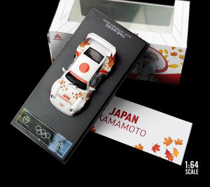 TimeMicro 1:64 Porsche RWB 993 Japan's Olympic anime Kamamoto painting Model Car