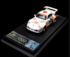 TimeMicro 1:64 Porsche RWB 993 Japan's Olympic anime Kamamoto painting Model Car